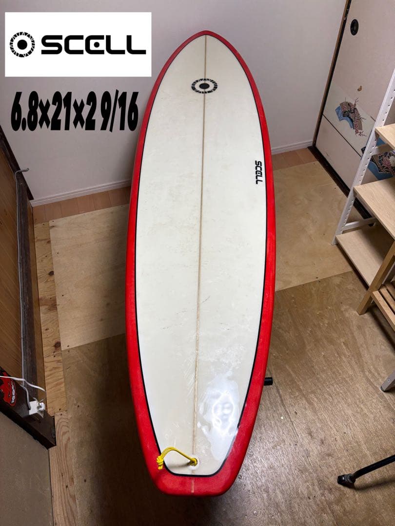SCELL サーフボード 6.8 ファンボード サーフィン ショートボード 海