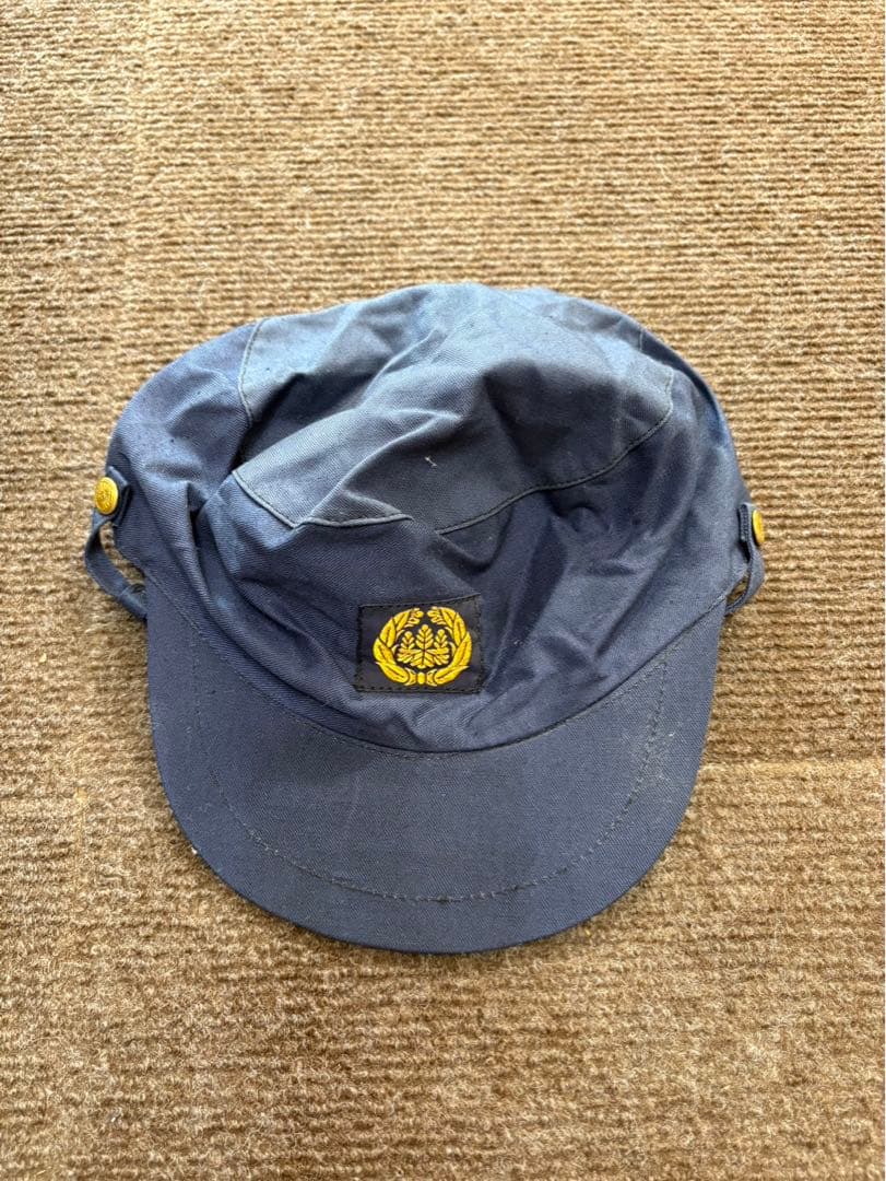 帽子付き　国鉄作業着　昭和41年　細形1号　上下セット