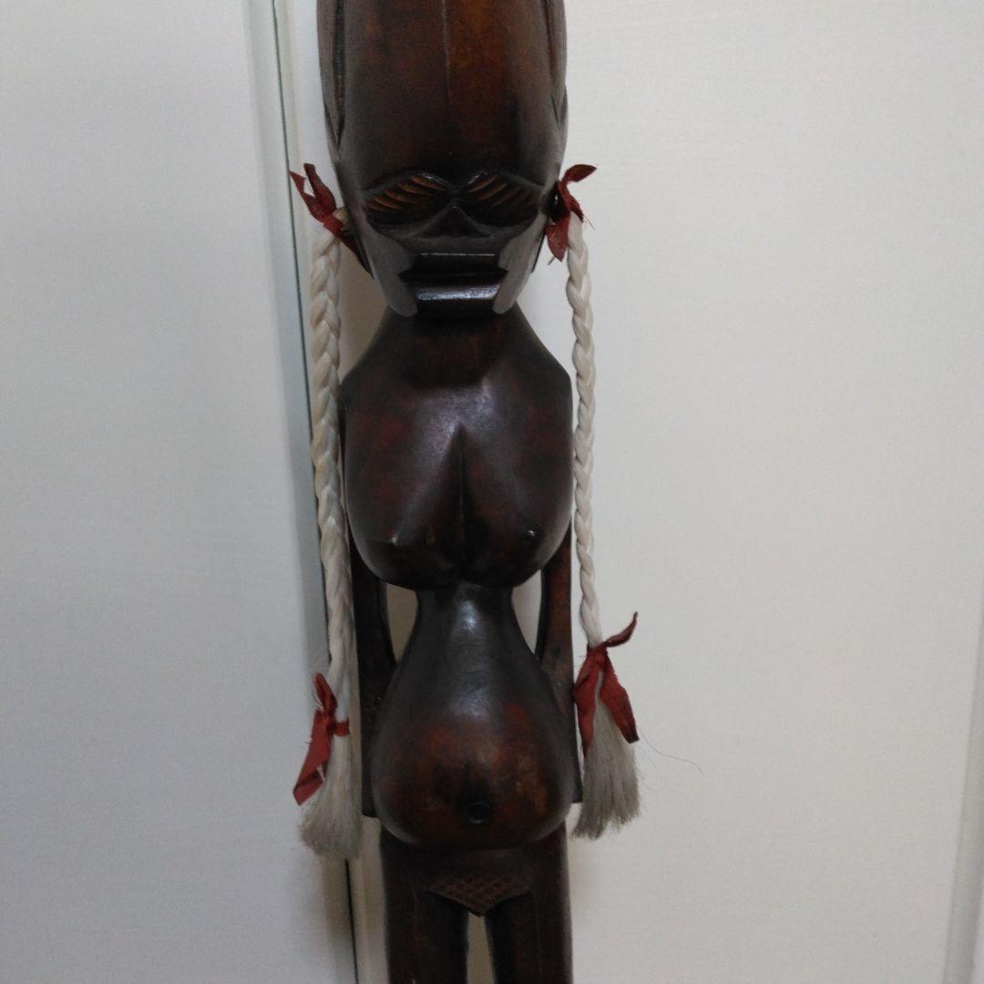 1381　人形　２体セット　木彫り、人形、木