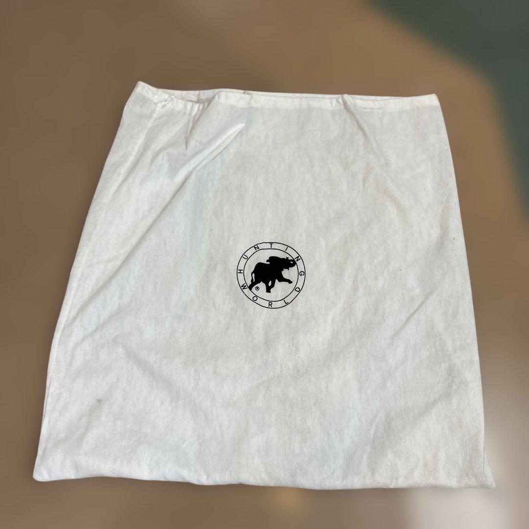 HUNTING WORLD ボストンバッグ バチュークロス モスグリーン 大容量