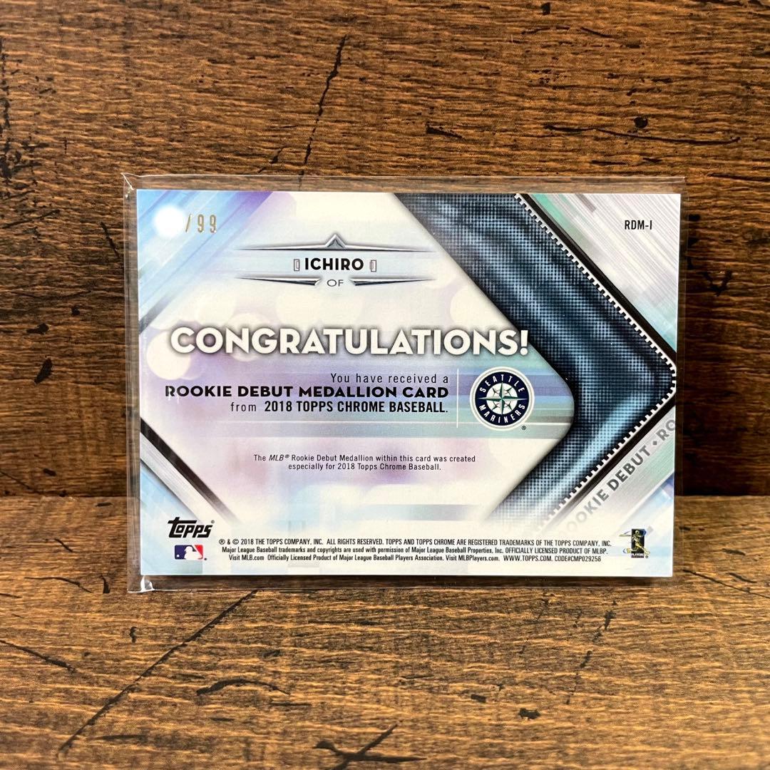 入手困難 イチロー 世界99枚限定 グリーンクロム ルーキー記念メダリオン