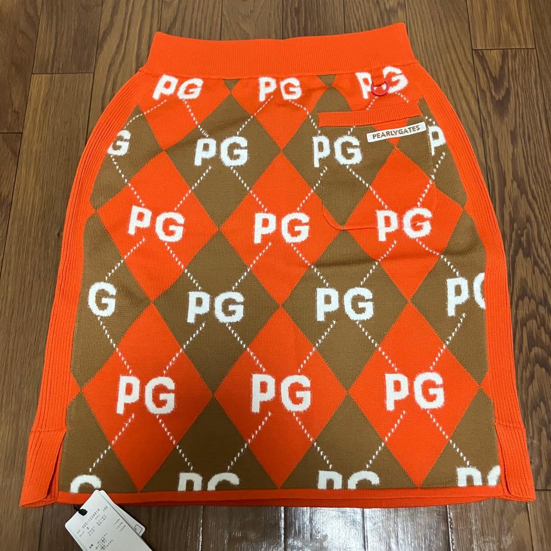 （K25612）★タグ付き未使用★ パーリーゲイツ ニットスカート サイズ0