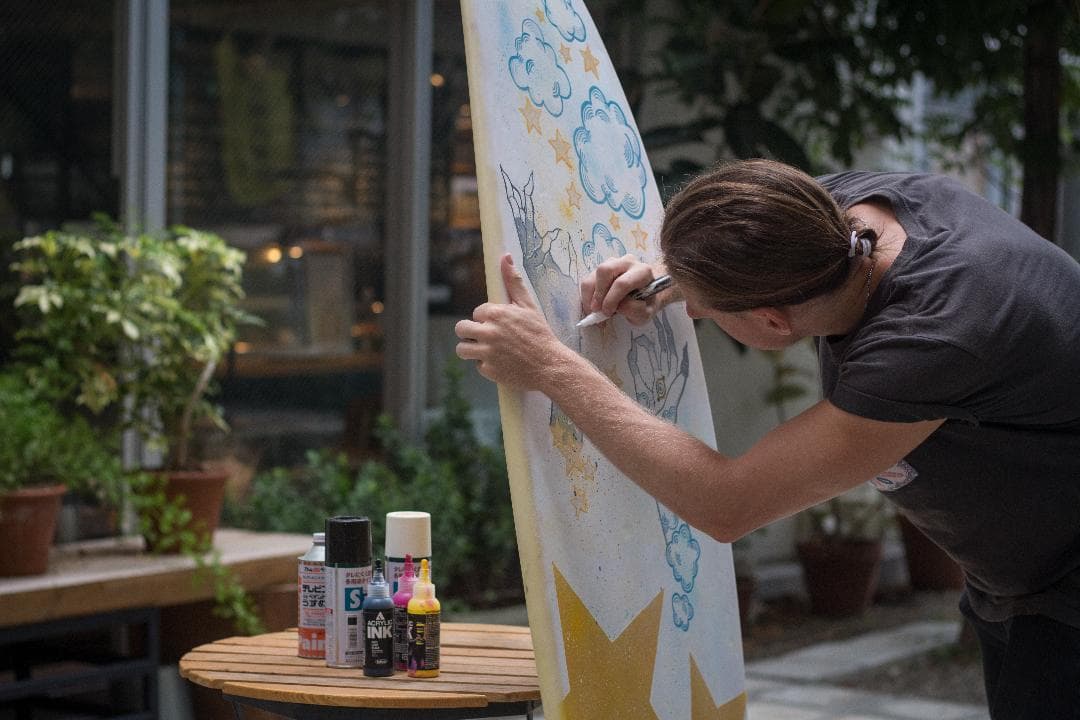 サーフボード（ハンドペイント）値下げ中