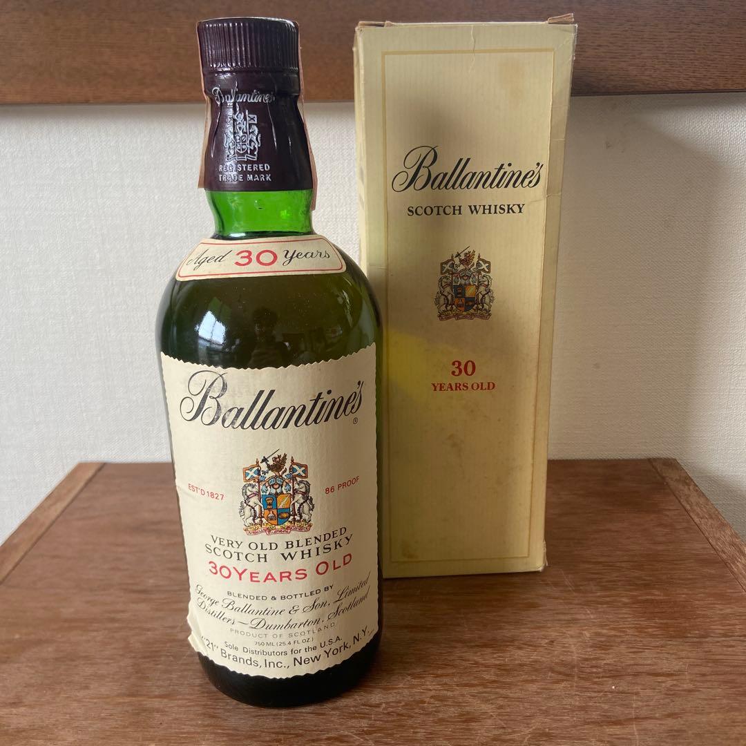 Ballantine's 30 Years Old 箱付き　青青旗