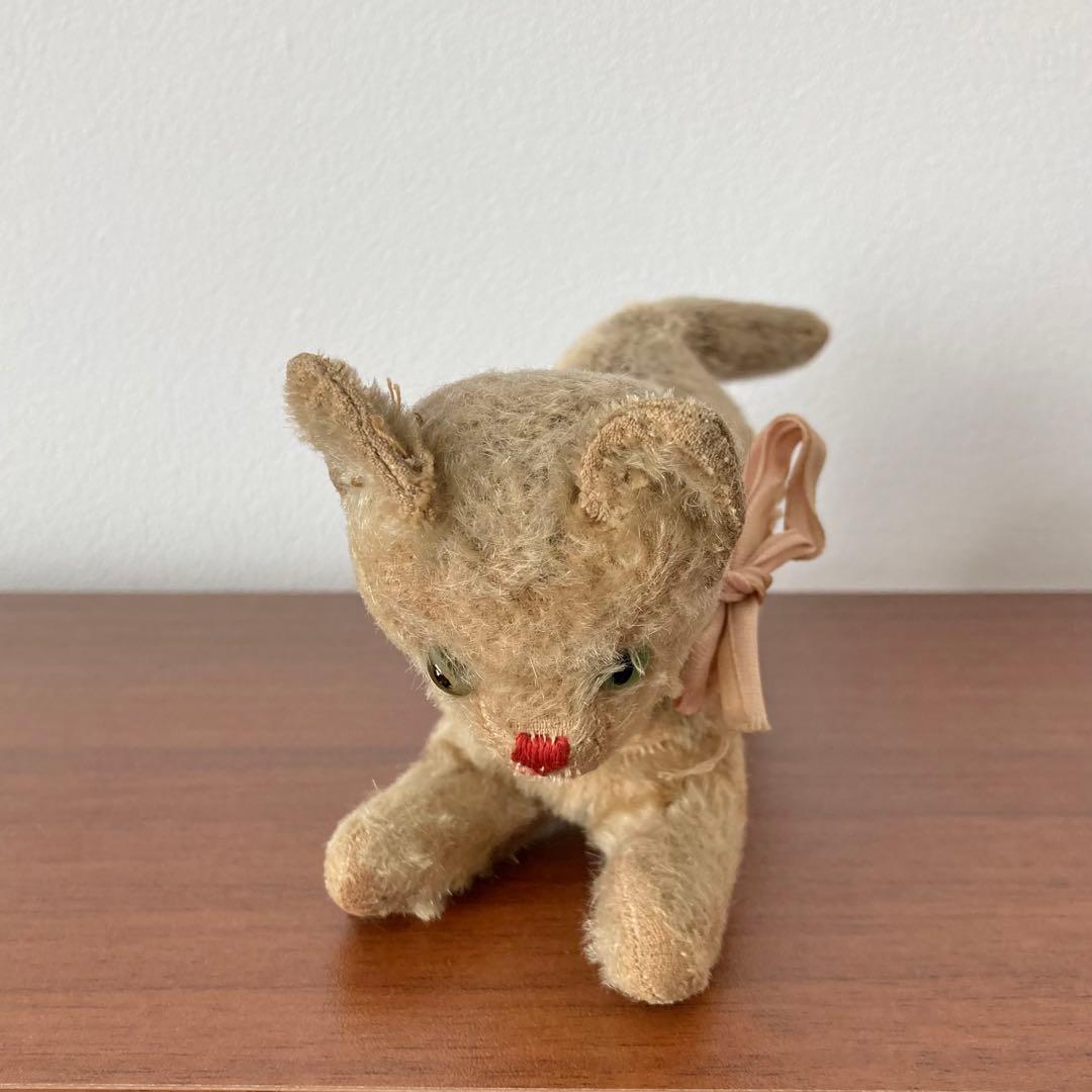 希少　猫　ネコ　ぬいぐるみ　ドイツ　ヴィンテージ　アンティーク