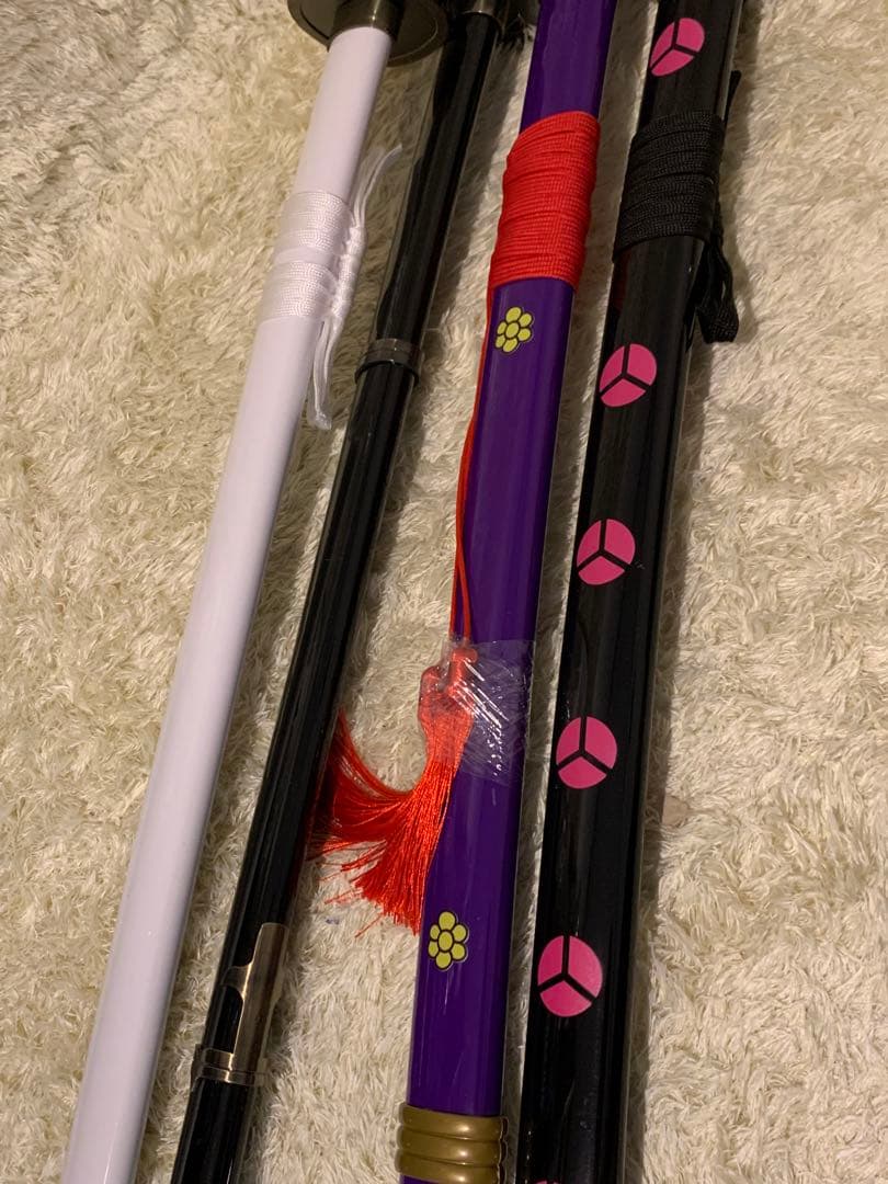 ワンピース　ゾロ　黒刀　4本セット　 和道一文字　秋水　三代鬼徹　閻魔