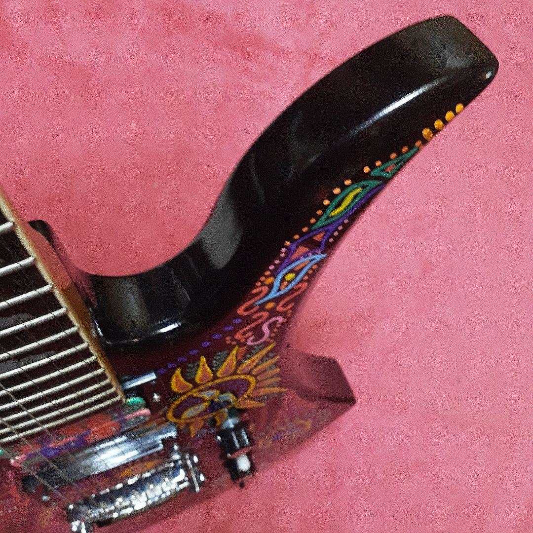 【良・美品】サイケペイント・hideモデル。モッキンバード。ソフトケース付属。