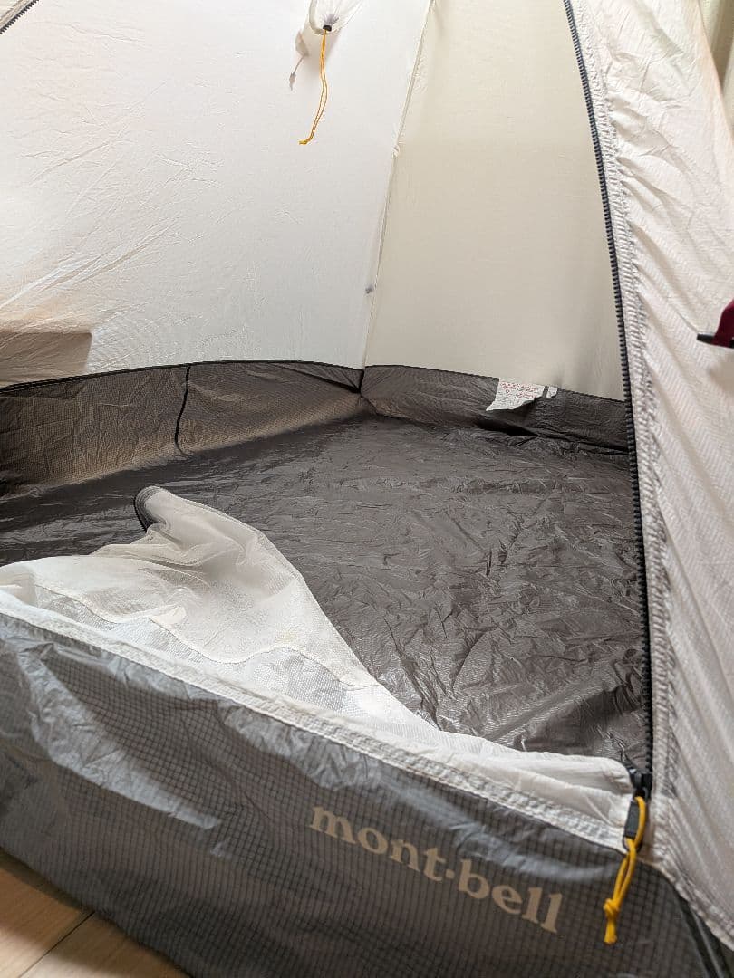 モンベル ステラリッジ テント2型（吊り下げ式）ピーコック　グランドシート付き