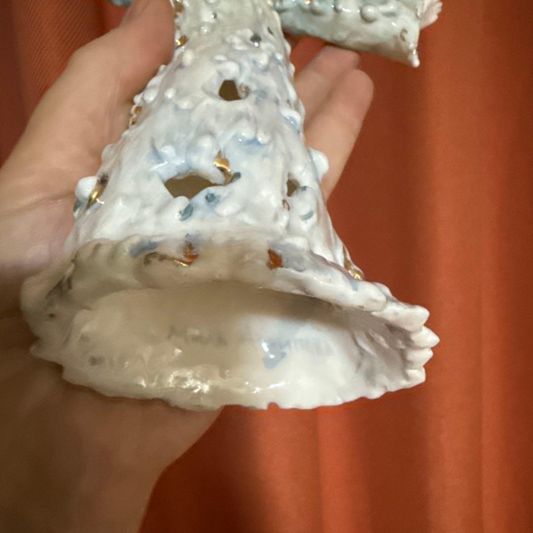 溶けゆく雪娘 20cm。一点もの。磁器製。手作り。 陶芸家 Arkhipova