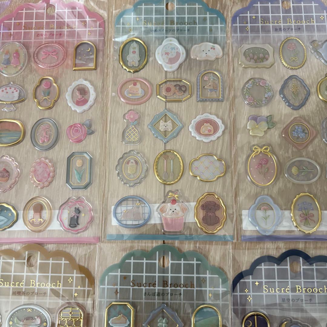 正規品　シュクレブローチ シール ステッカー 6枚セット