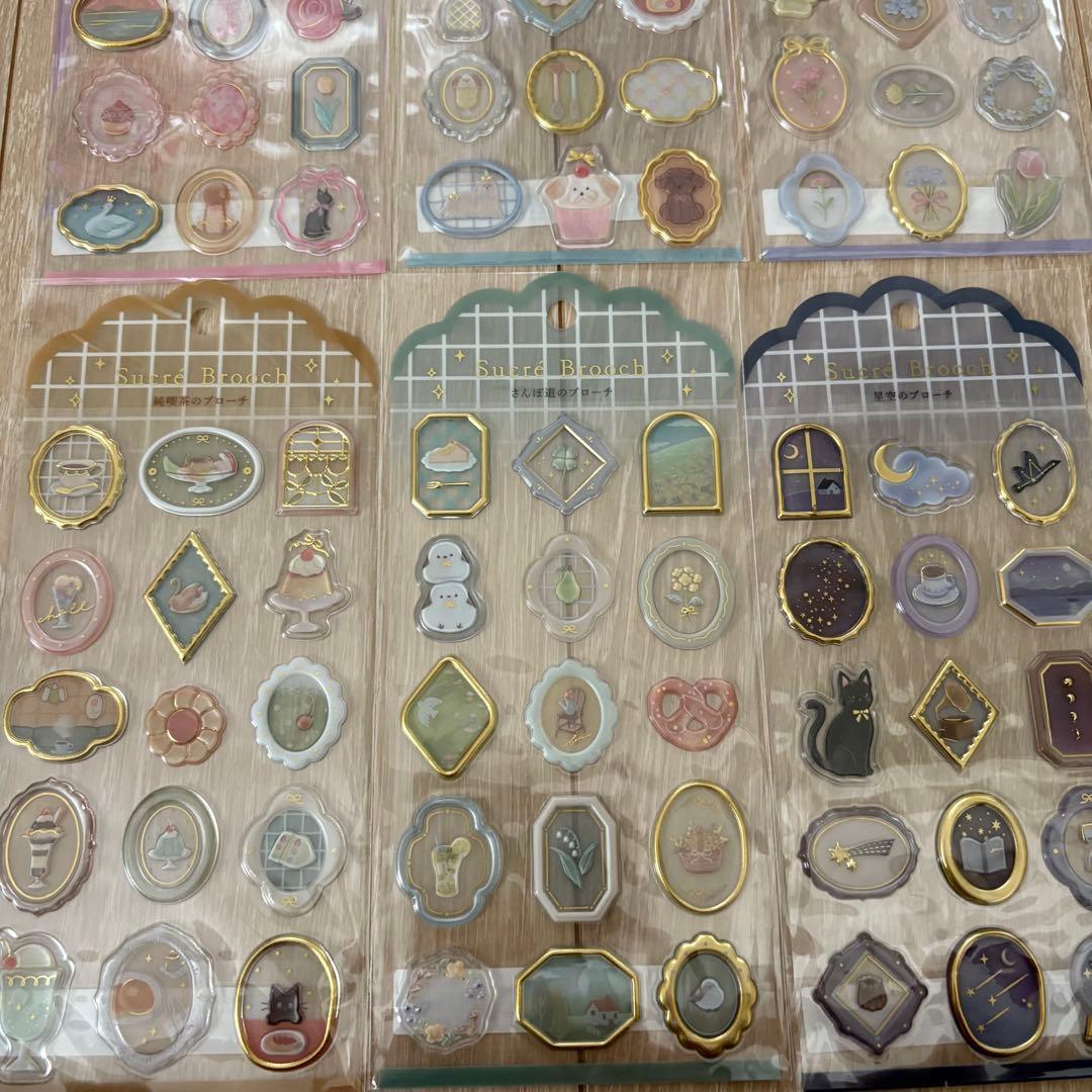 正規品　シュクレブローチ シール ステッカー 6枚セット