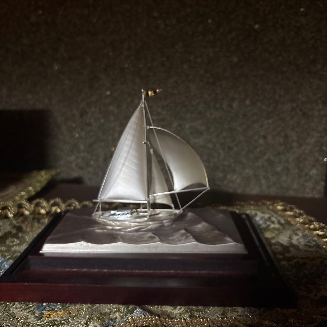 武比古 TAKEHIKO 銀製 置物 帆船 ヨット SILVER970 6号
