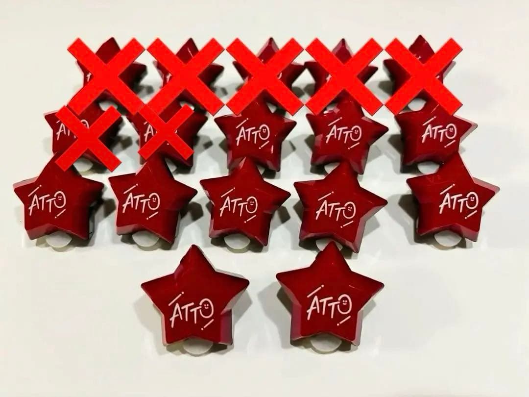 AMPTAKxCOLORS アンプ 虹 リングライト あっとくん 12個