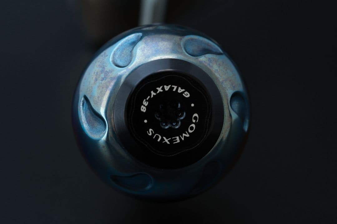 シマノ 22ステラ4000MHG ハンドルノブ、リールスタンド付き