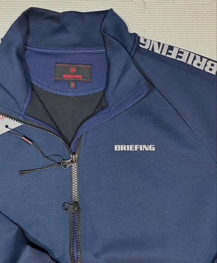 BRIEFING ウォーム サイドロゴライン ブルゾン（NAVY／M）