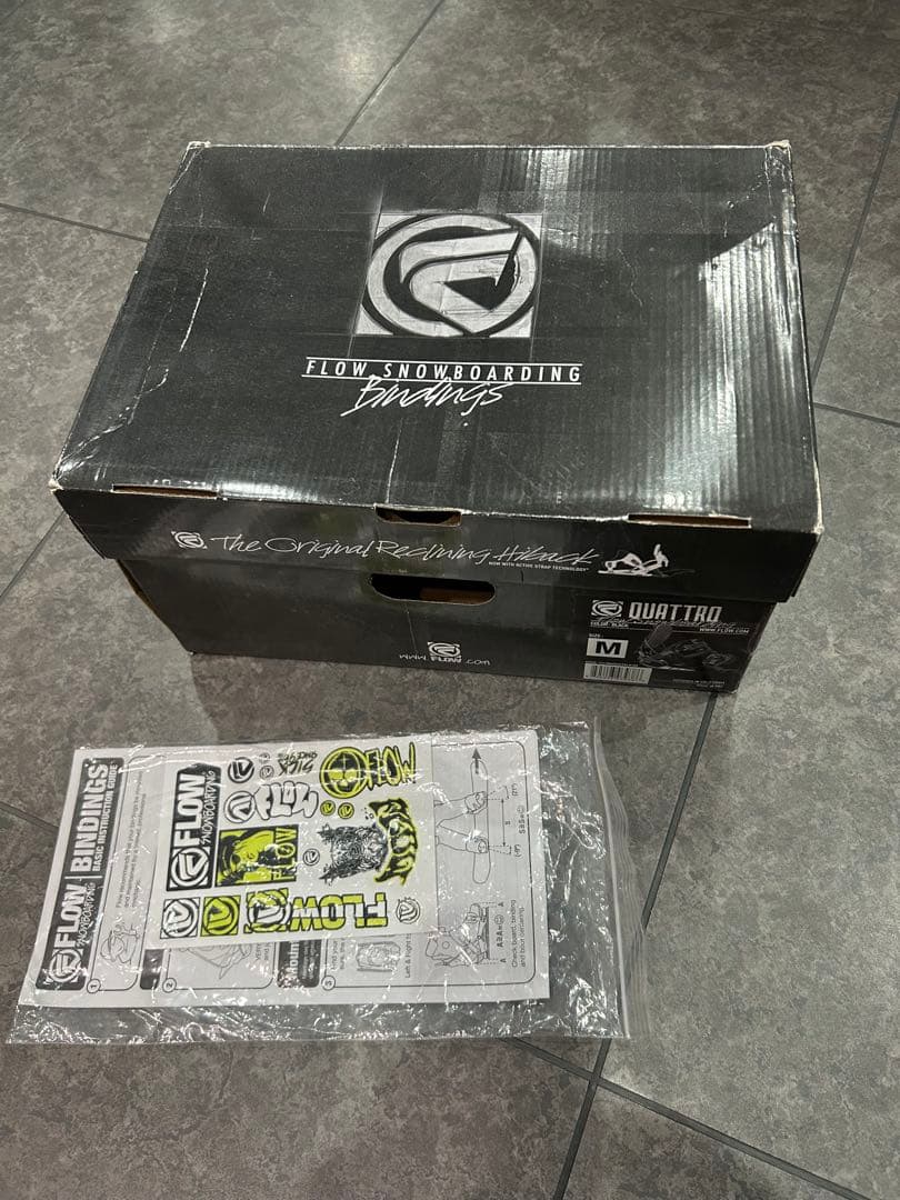 【送料込】 Flow Quattro ビンディング Mサイズ 中古品