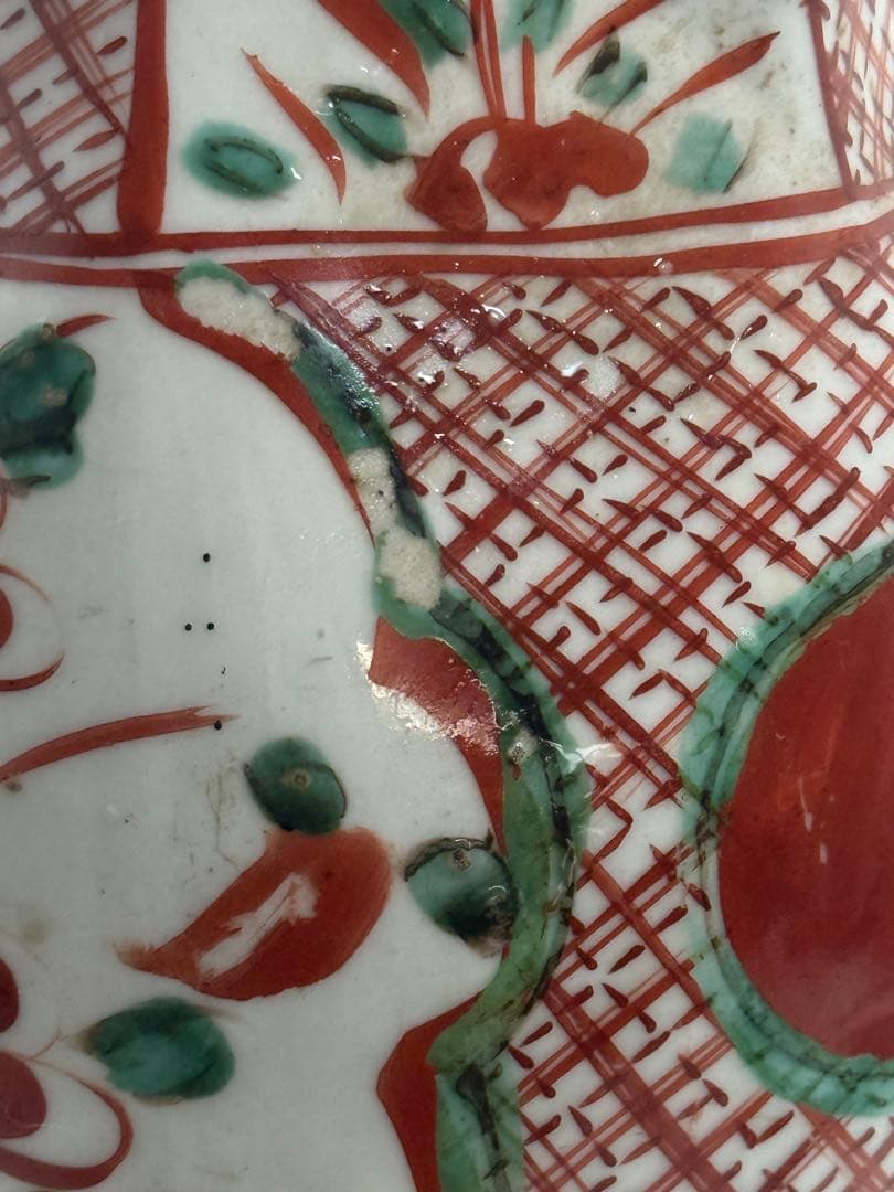 中国　明時代　呉須　角瓶　送料込み251114