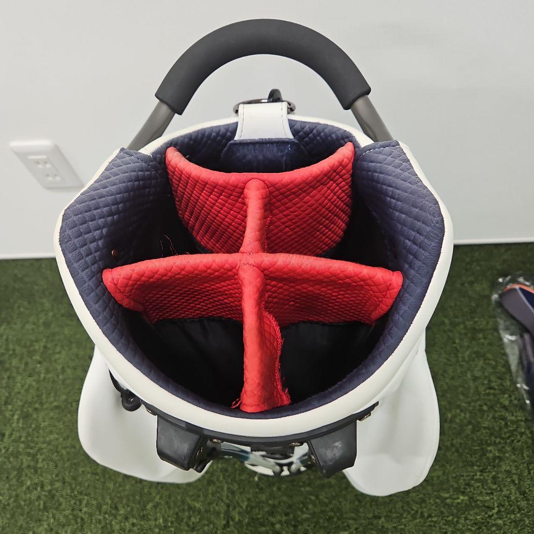 S*H様 PING ゴルフバッグ・スタンドキャディバッグ ホワイト/ネイビー