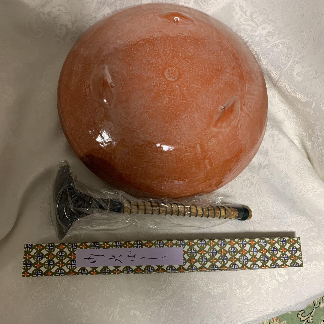 茶道具　半田一双セット　楽入　半田灰器 / 長火箸 底取 一揃