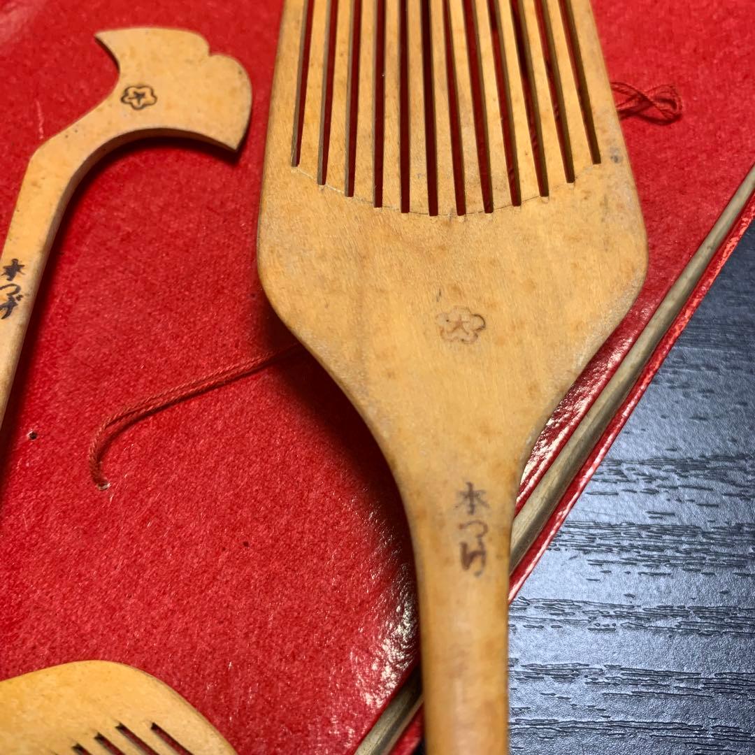 本つげ　つげ櫛　本つげ櫛色々　8本　当時物　アンティーク櫛　ヴィンテージ