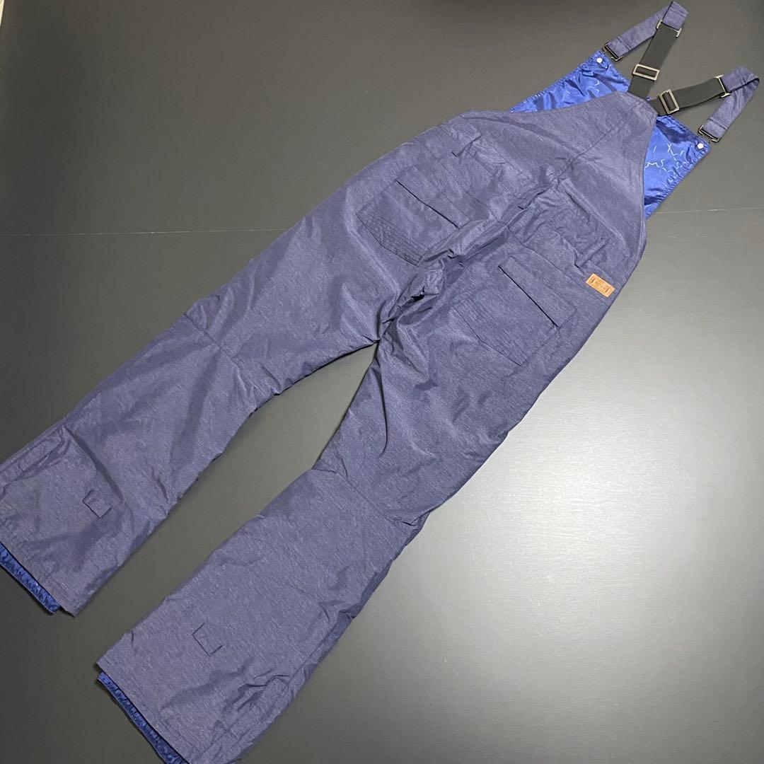 極美品 ROXY スノーボード ビブパンツ 中綿 裏起毛 レディース Sサイズ