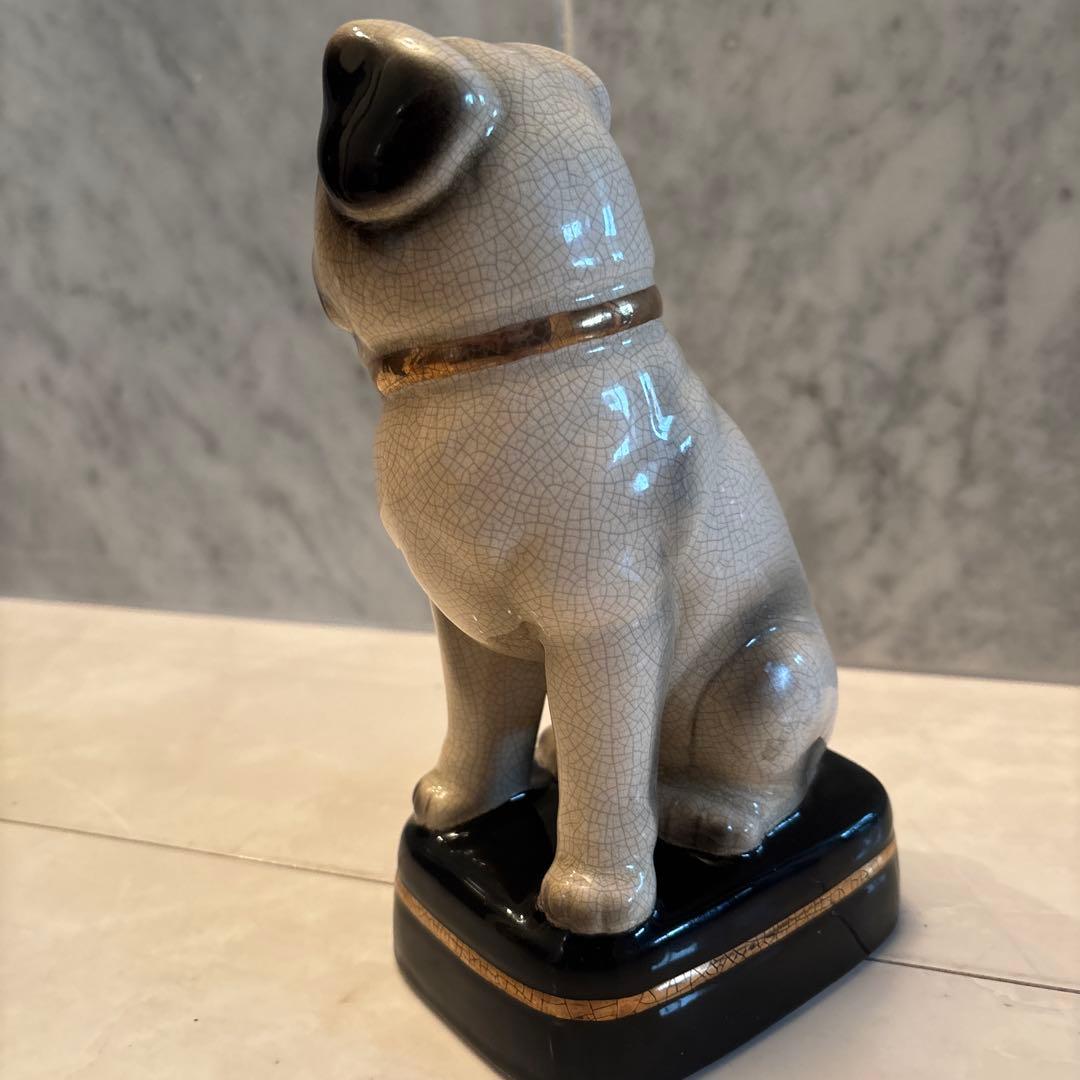 アメリカ70年代ヴィンテージ困ったお顔が可愛すぎるパグの陶器