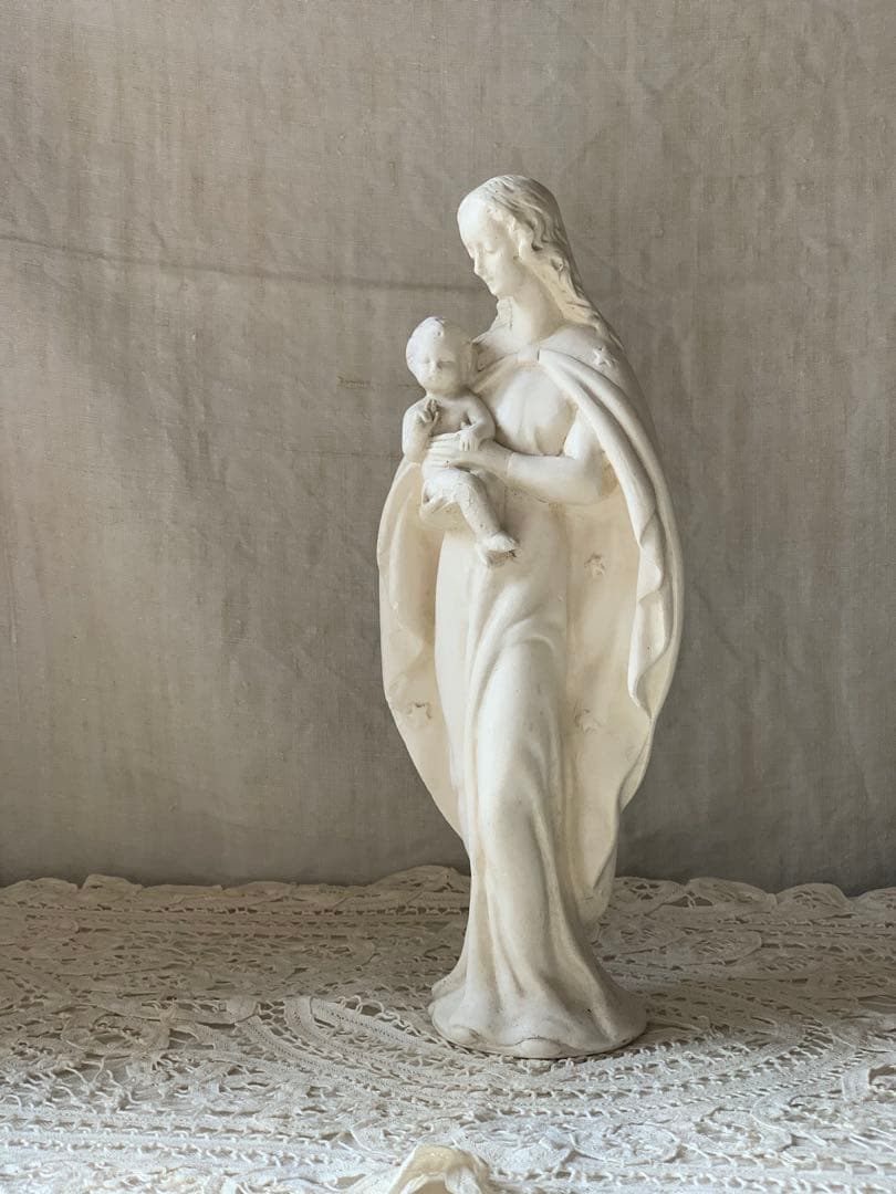 フランスアンティーク マリア像 聖母子像