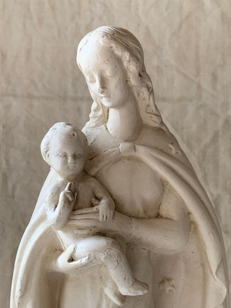 フランスアンティーク マリア像 聖母子像