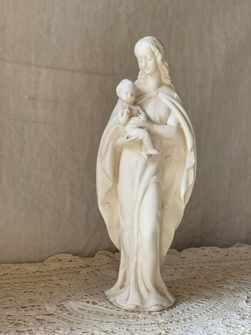 フランスアンティーク マリア像 聖母子像
