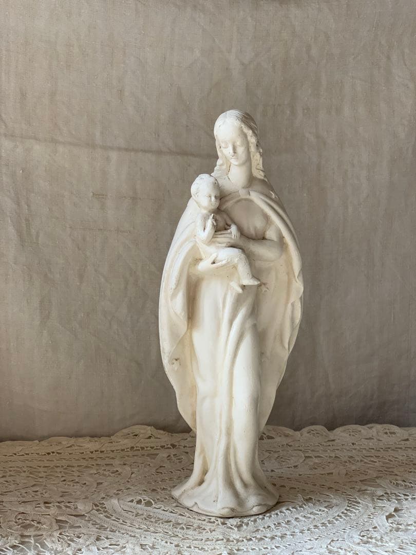 フランスアンティーク マリア像 聖母子像