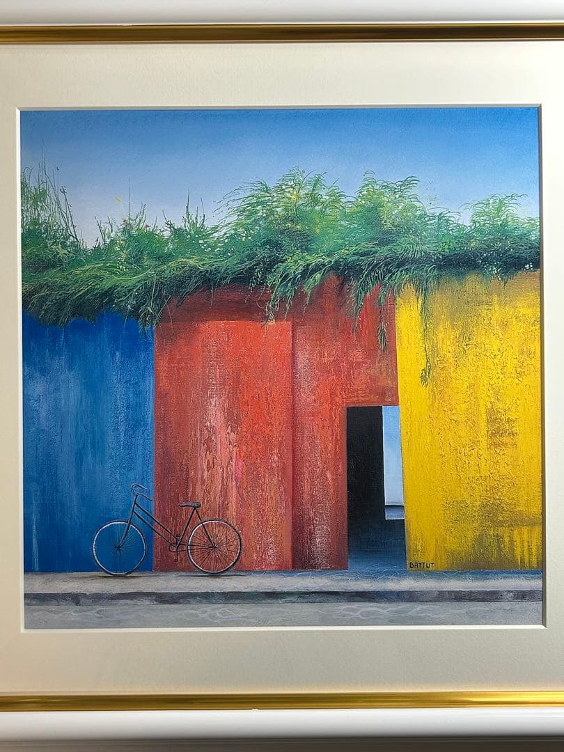 ミッシェル・バテュ 『みちくさ』　複製版画