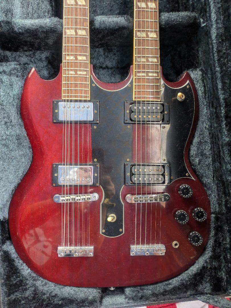 フェルナンデス製ダブルネック　ジミー・ペイジタイプ