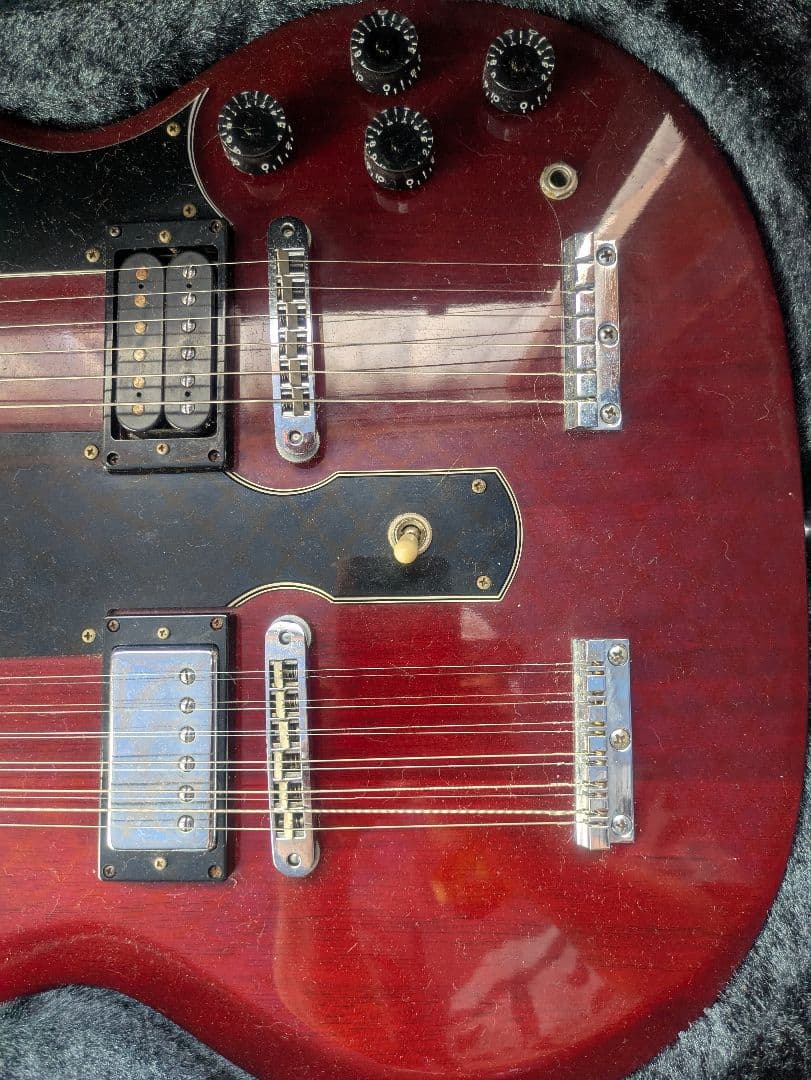 フェルナンデス製ダブルネック　ジミー・ペイジタイプ