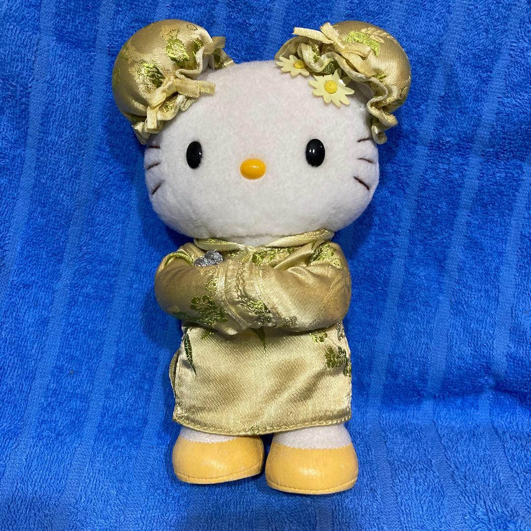 ハローキティ チャイナドレス ぬいぐるみ　サンリオ平成レトロ　超レア