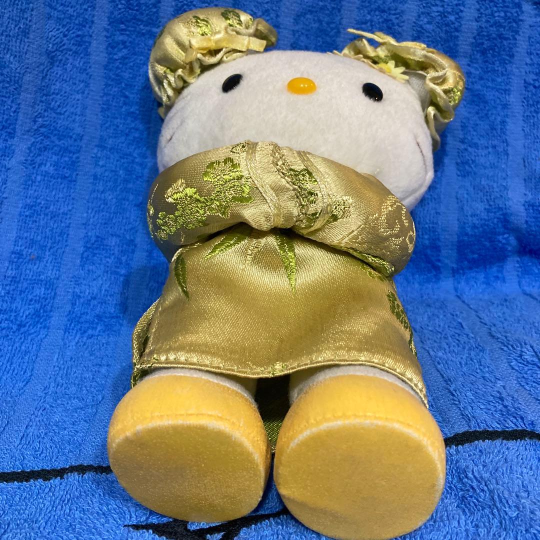 ハローキティ チャイナドレス ぬいぐるみ　サンリオ平成レトロ　超レア