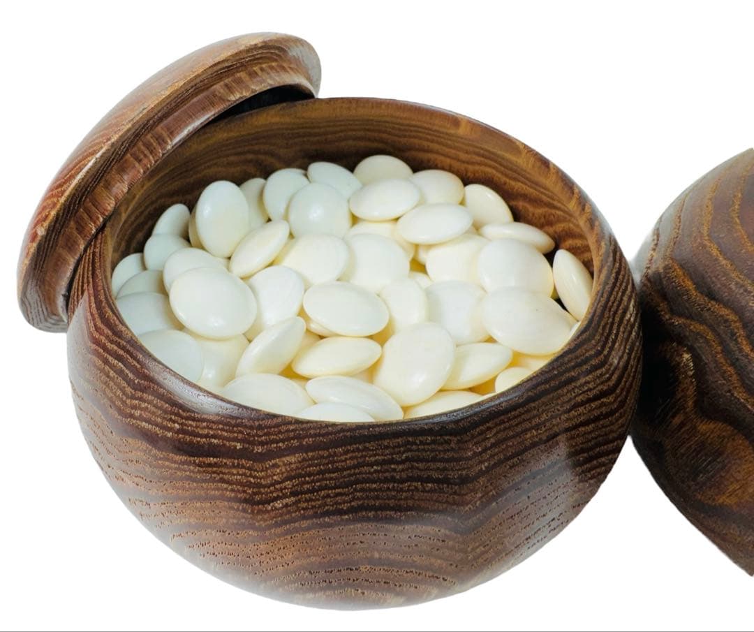 囲碁 32号 蛤碁石 那智黒 碁石 碁笥セット ①