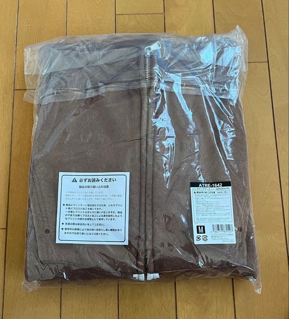 ぽ*と様 TREASURE PULSE ON ジップアップフーディー BROWN