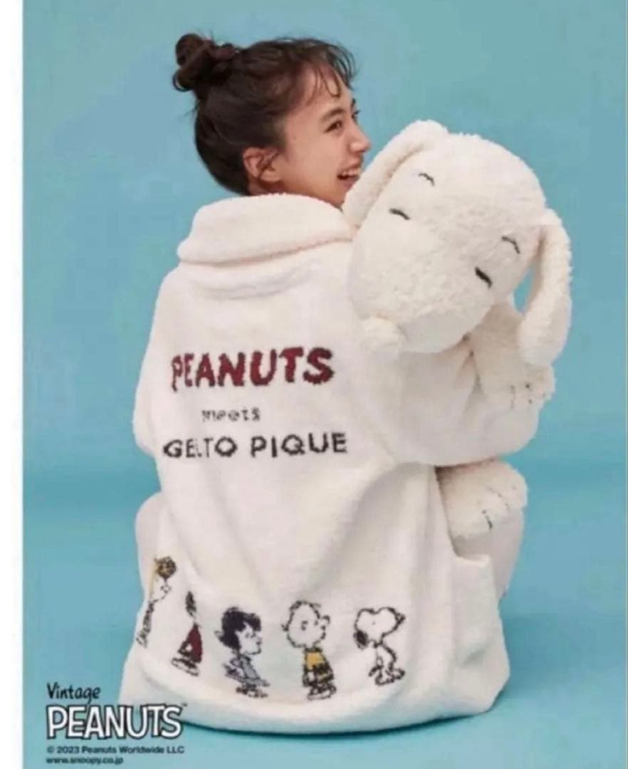 ジェラートピケ gelato piqueスヌーピー　ぬいぐるみ ティッシュケース