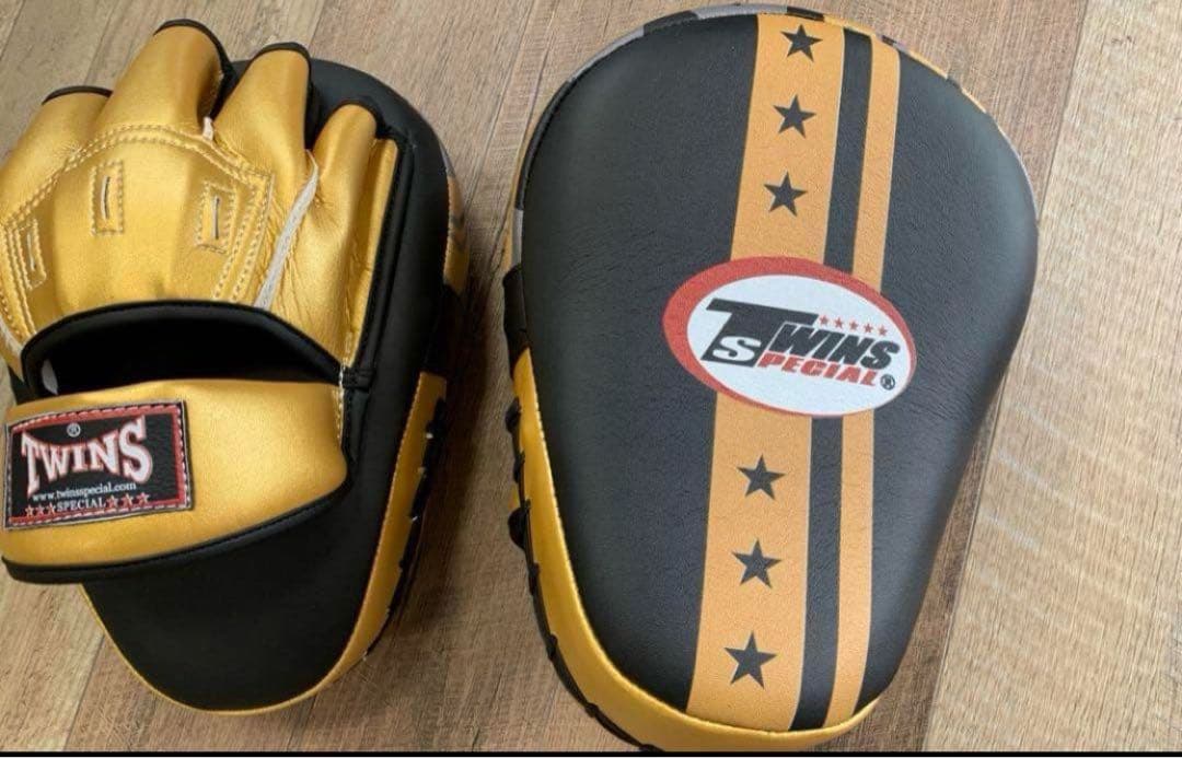 TWINS ペアパンチミット　金　ゴールド 　黒