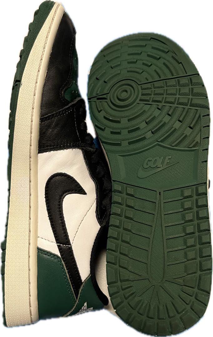 Nike Air Jordan 1 Low ゴルフ ホワイト/ブラック/グリーン