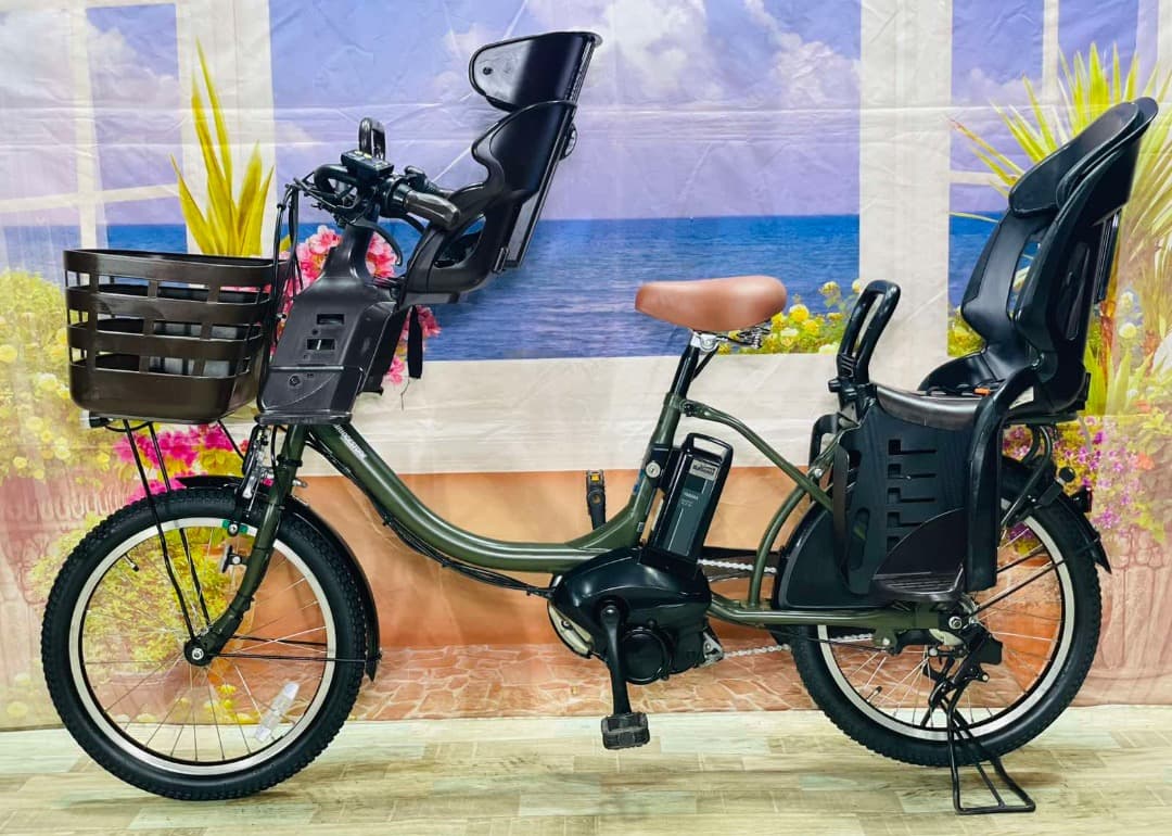 Y2396　2019モデルアシスタC⭐️　ブリヂストン　ハイクラス子供乗せ自転車