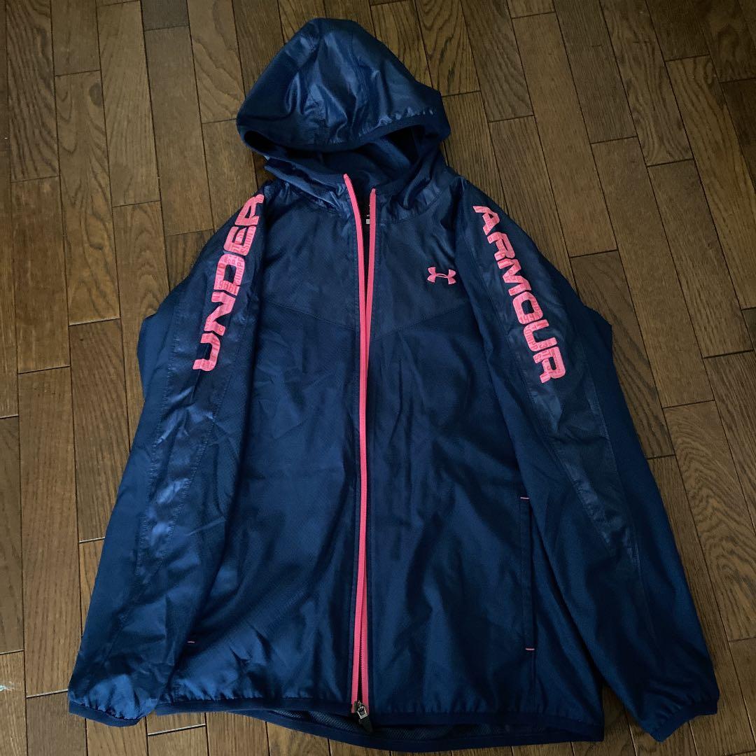 アンダーアーマー　ストーム　上下セットアップ　美品　紺色