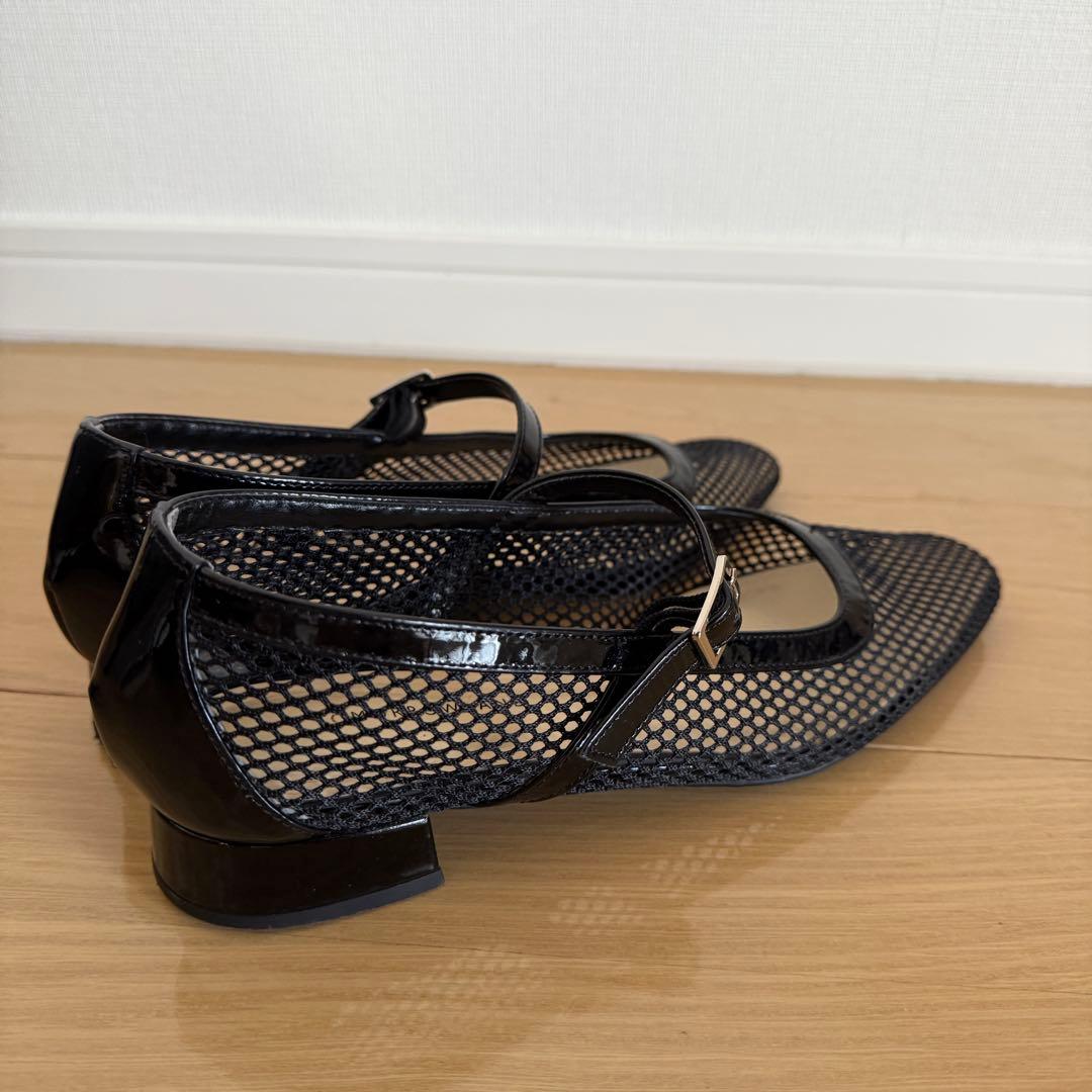 【美品】TOMORROW LANDストラップシューズ フラットシューズ 37