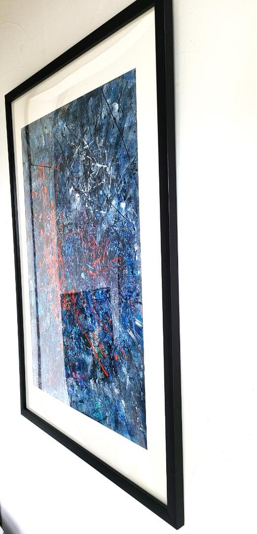 【専用】Sense of loss/抽象画 77×56㎝ B2 額縁セット 原画