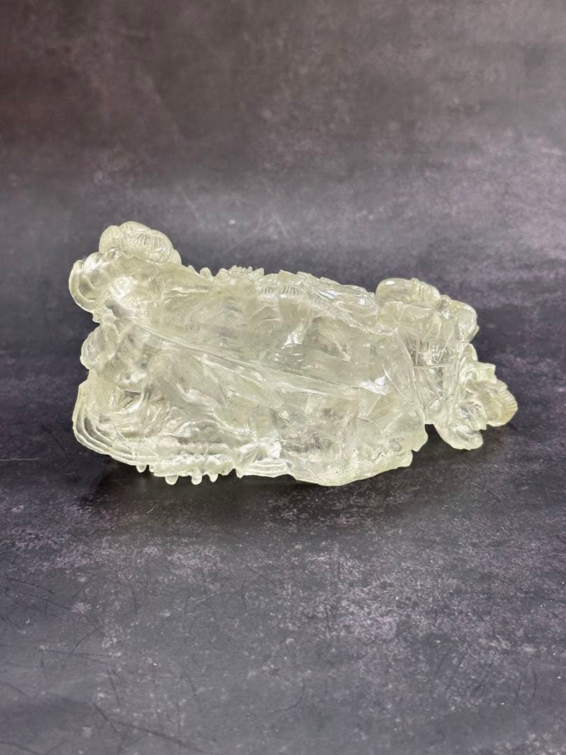 【⭐️稀少❣️開運⭐️】水晶　彫刻　仏像 羽衣 天女　クリスタル　⭐️貴重⭐️