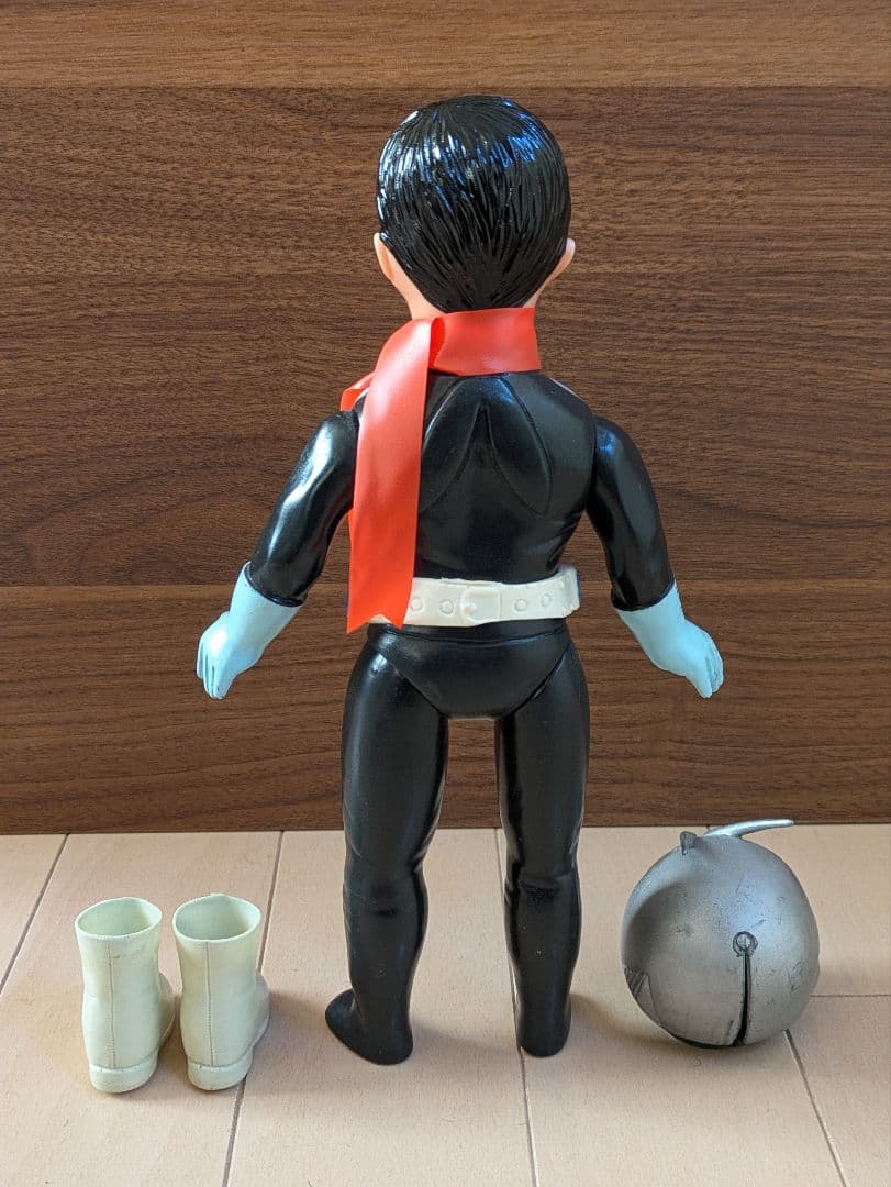 旧バンダイ製ソフビ 仮面ライダー1号 スタンダードサイズ 面取れ 昭和レトロ