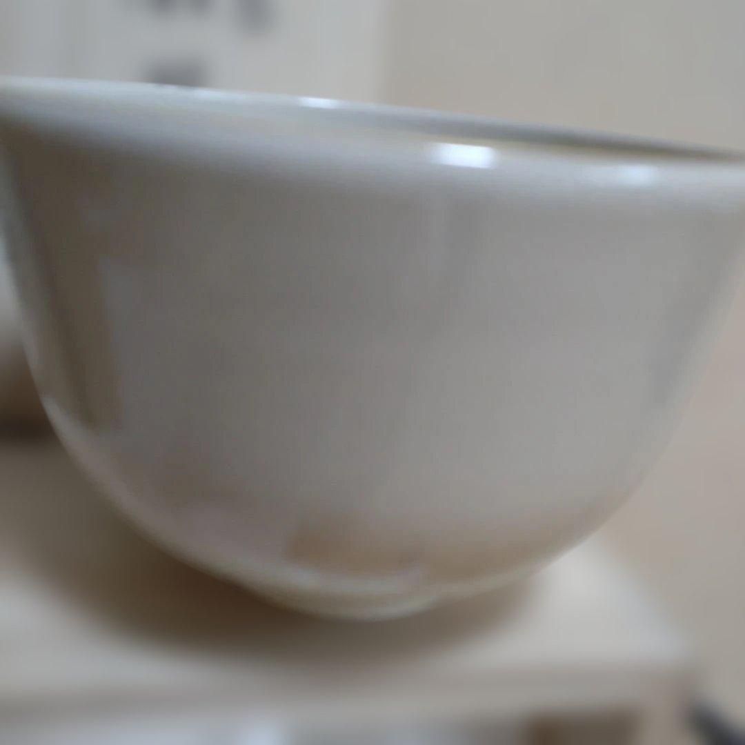 茶道具 　向い鳥茶椀　　　陶楽　森里秀夫作　共箱付