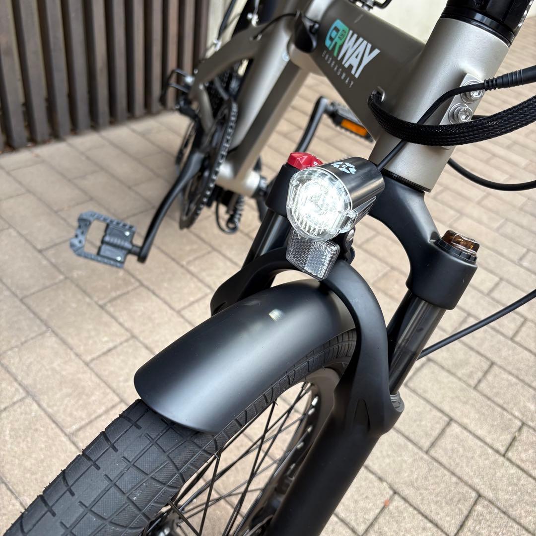 ERWAY A02 折り畳み電動アシスト自転車 予備バッテリー付き、