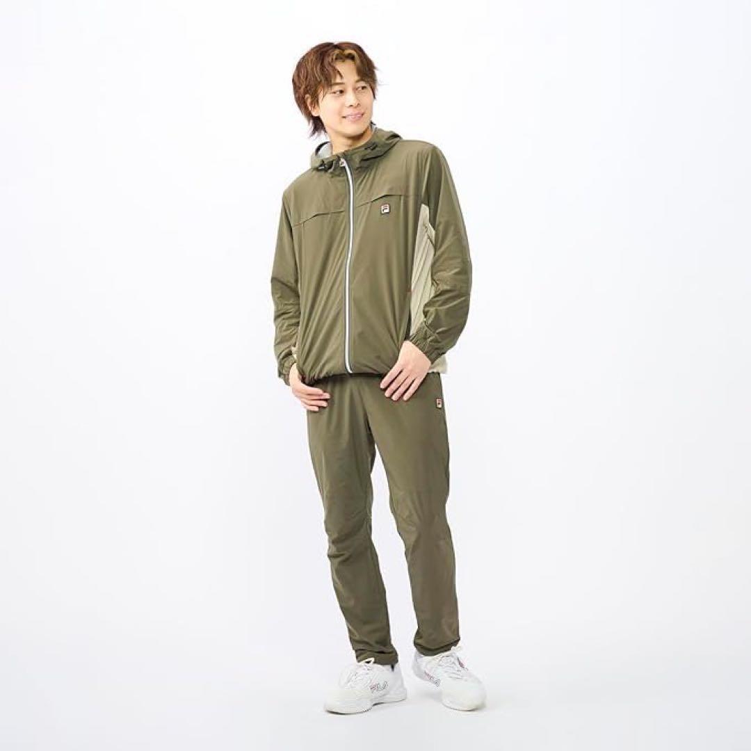 FILA フィラ テニスウェア ロングパンツ VM5635カーキ メンズXL新品
