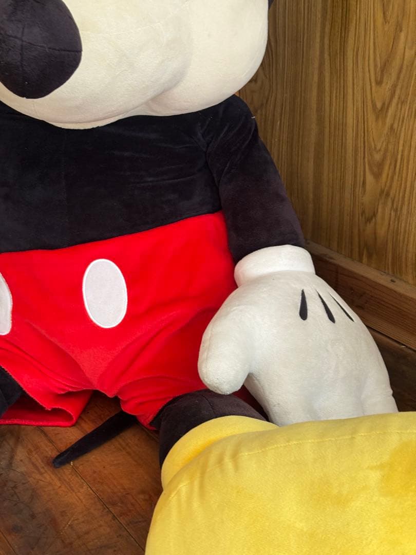 【美品】ディズニー　15周年　ミッキー　大きな　巨大　特大ぬいぐるみ